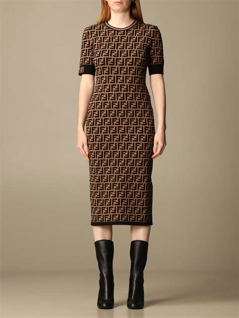 vestidos fendi|fendi sleeve oversized dress.